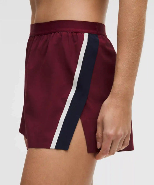 High-Rise Split Short 3" *Stripe