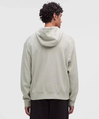 Cotton-Blend Relaxed-Fit Waffle Knit Hoodie