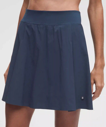 A-Line Side-Pleat Tennis Skirt *Long
