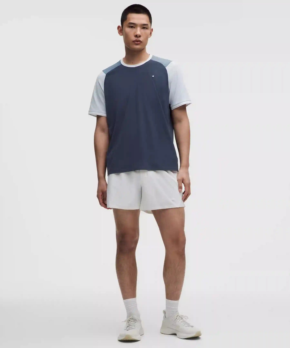 UV-Protective Textured Mesh Tennis Shirt