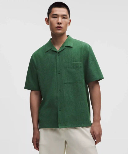 Airing Easy Camp-Collar Shirt *Textured