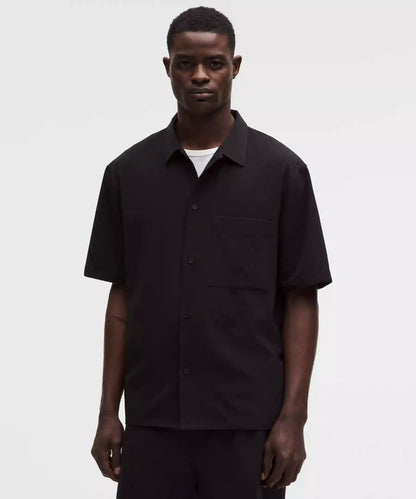 Airing Easy Camp-Collar Shirt *Textured