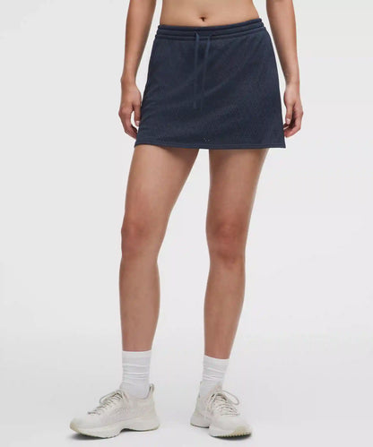 Ace Advantage High-Rise Knit Mesh Tennis Skirt