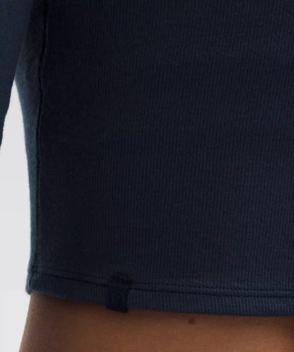 Hold Tight Straight-Hem Cropped Long-Sleeve Shirt