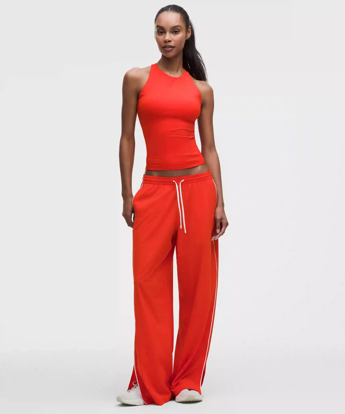 Racerback High-Neck Tennis Tank Top *B/C Cup
