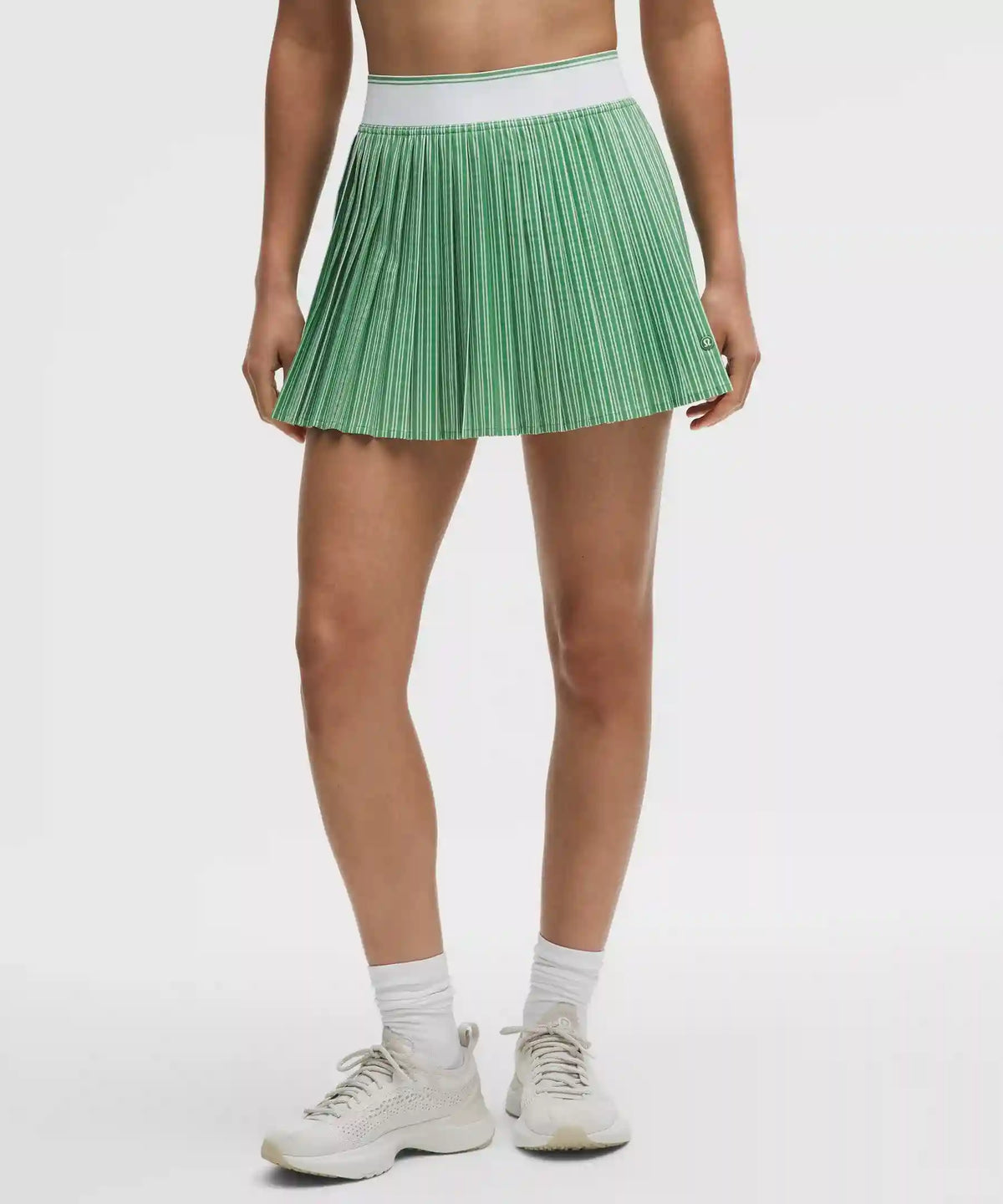 Knife-Pleat High-Rise Tennis Skirt