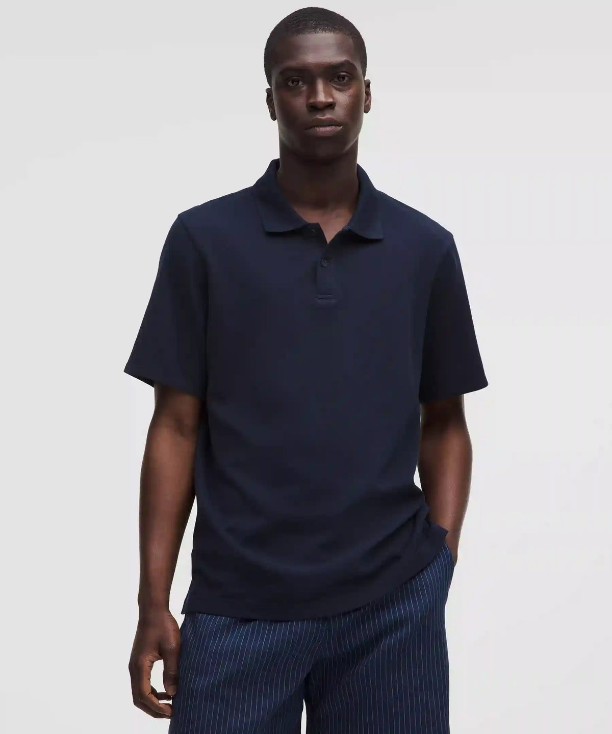 Cotton Pique Short-Sleeve Polo Shirt