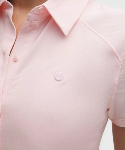 Quick-Dry Short-Sleeve Polo Shirt Straight Hem *Logo