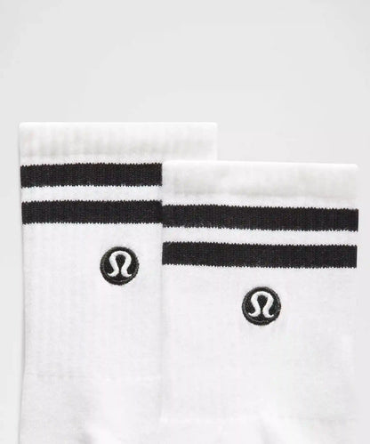Unisex Daily Essential Quarter Socks *Stripe