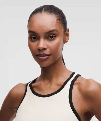 Ebb to Street Cropped Racerback Tank Top *Contrast