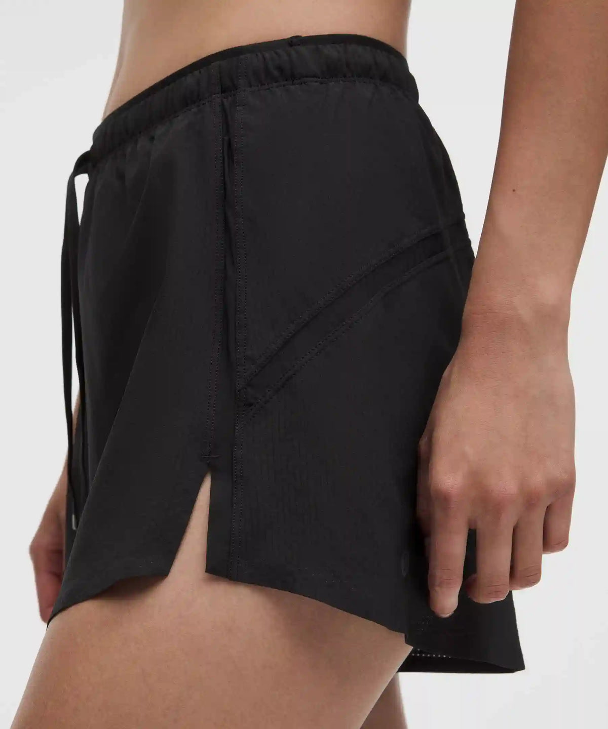 Textured Mesh High-Rise Running Short 2.5"