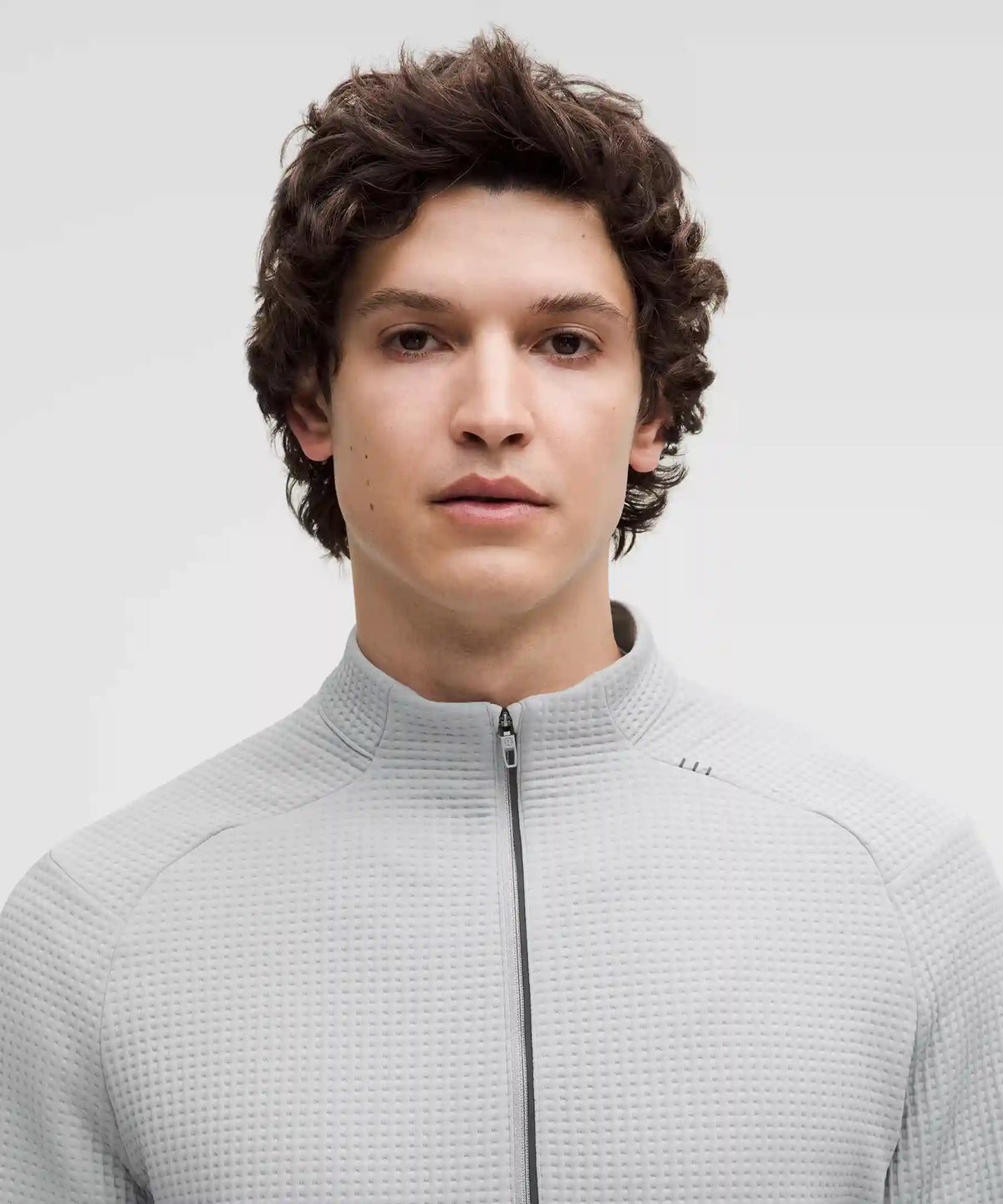 Waffle-Knit Half Zip