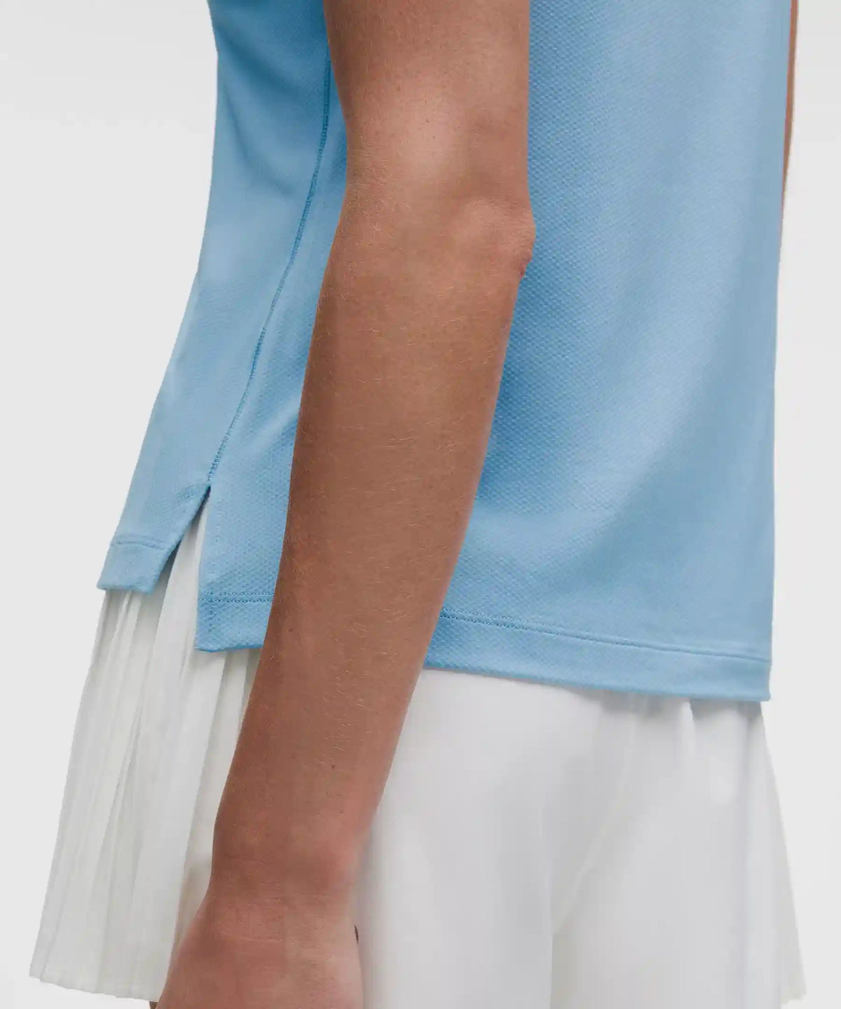 Quick-Dry Sleeveless Polo Shirt Straight Hem *Logo