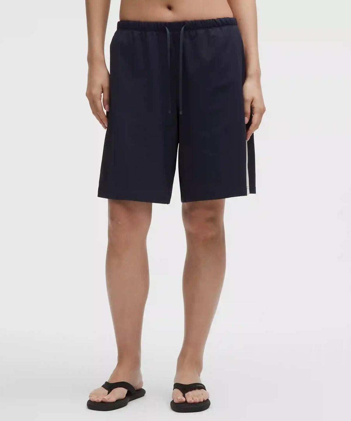 Striped Baggy Low-Rise Track Short 9.5"