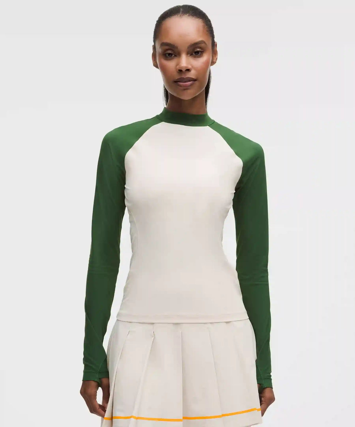 UV-Protective Mockneck Long-Sleeve Shirt