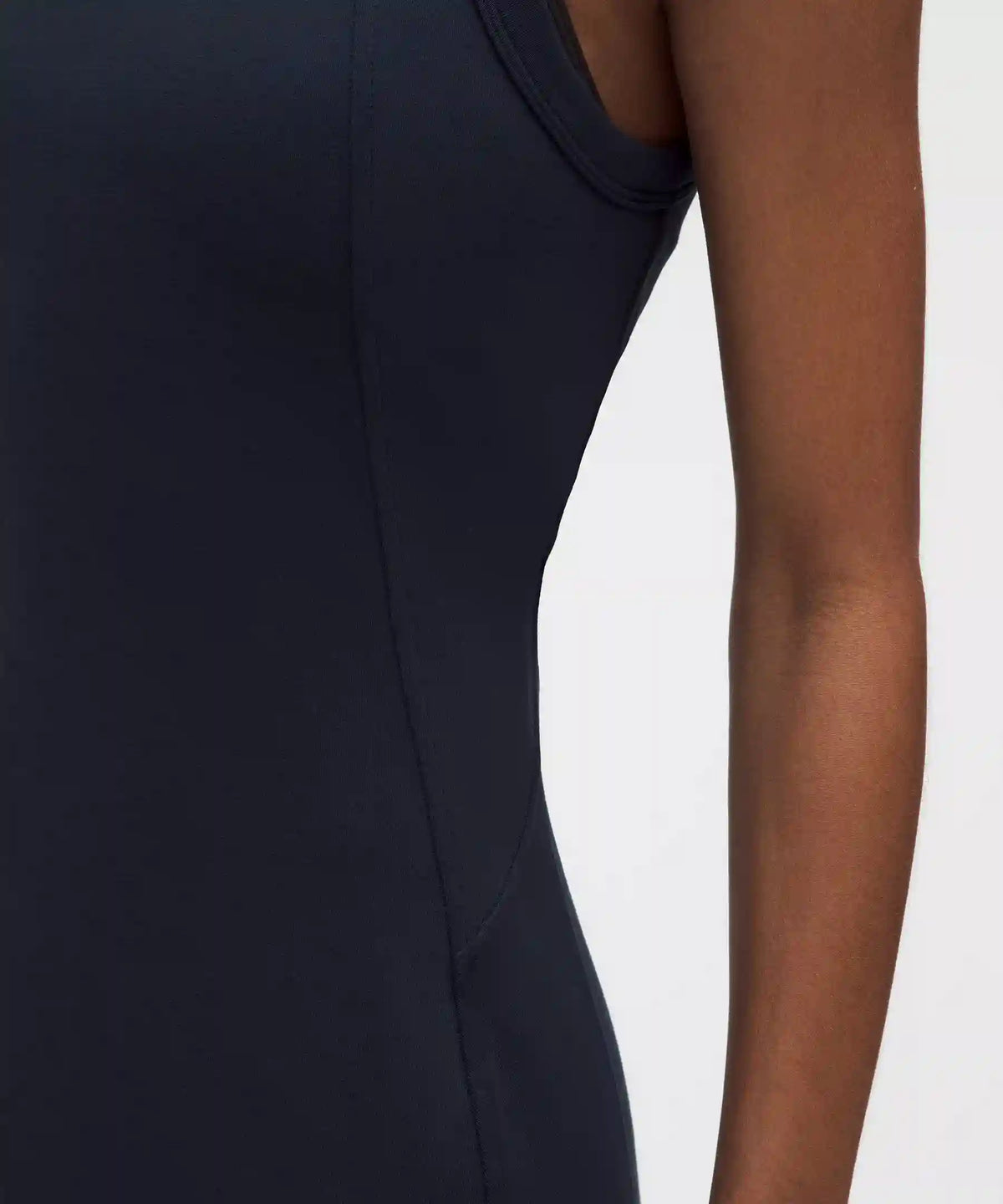 Tech Ribbed Fit-and-Flare Midi Dress