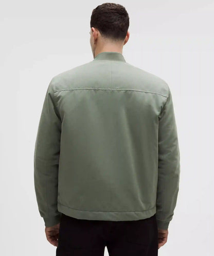 Insulated Cotton-Blend Bomber Jacket