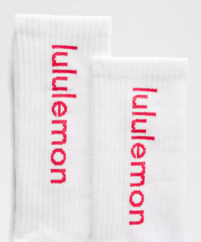 Unisex Daily Essential Crew Socks *Wordmark