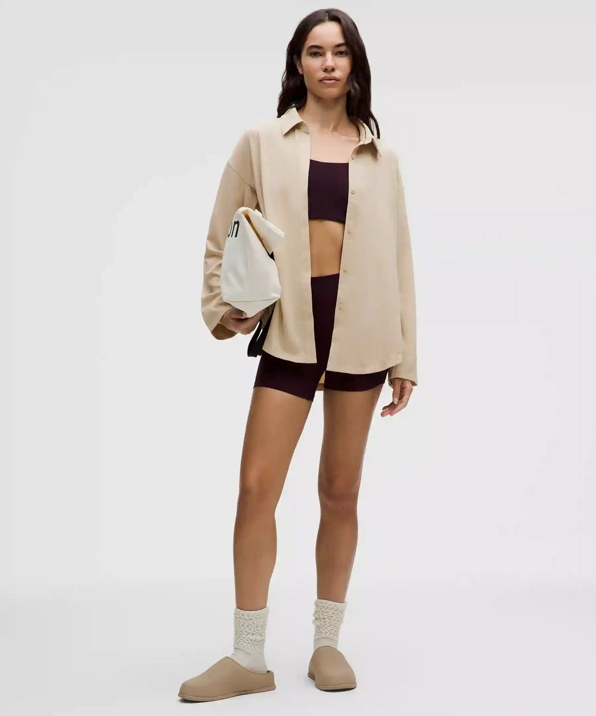 Long Button-Front Shirt