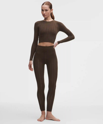 RevealKnit Pointelle Long-Sleeve Shirt