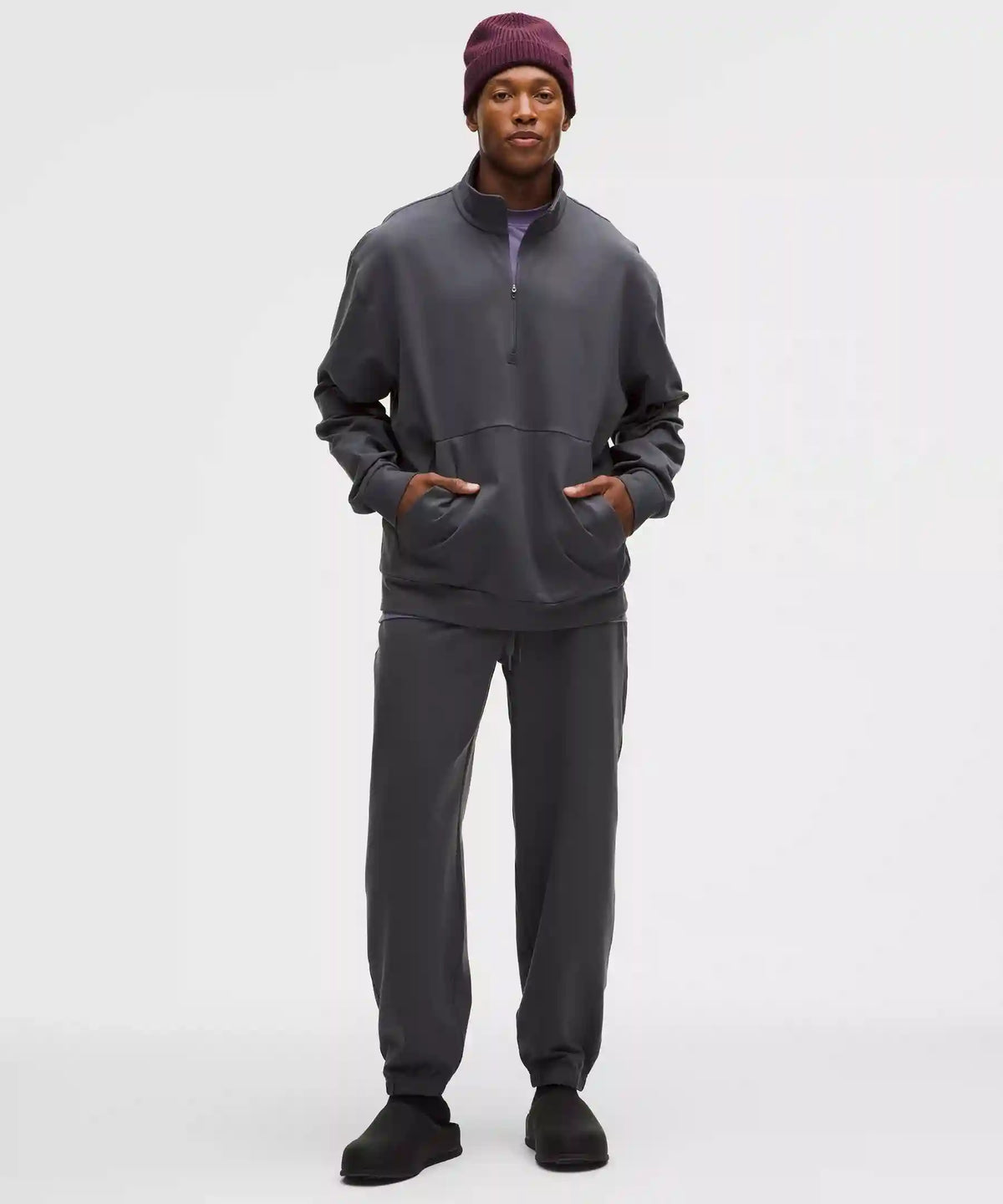 Heavyweight Soft Jersey Half Zip