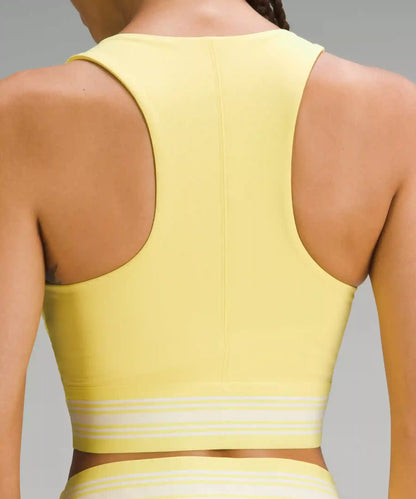 V-Waist Cropped Tennis Tank Top *Medium Support, B/C Cup