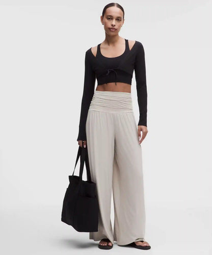 2-in-1 Wide-Leg Jumpsuit