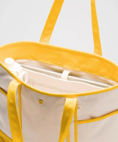 Daily Multi-Pocket Zip-Top Tote Bag 18L