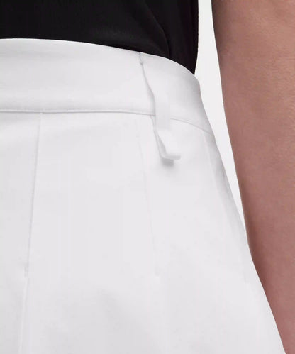 Box-Pleat High-Rise A-line Golf Skirt
