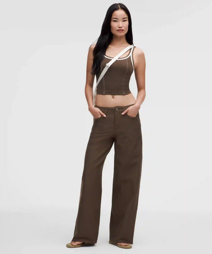 EasyFive Low-Rise Classic Wide-Leg Pant *Short