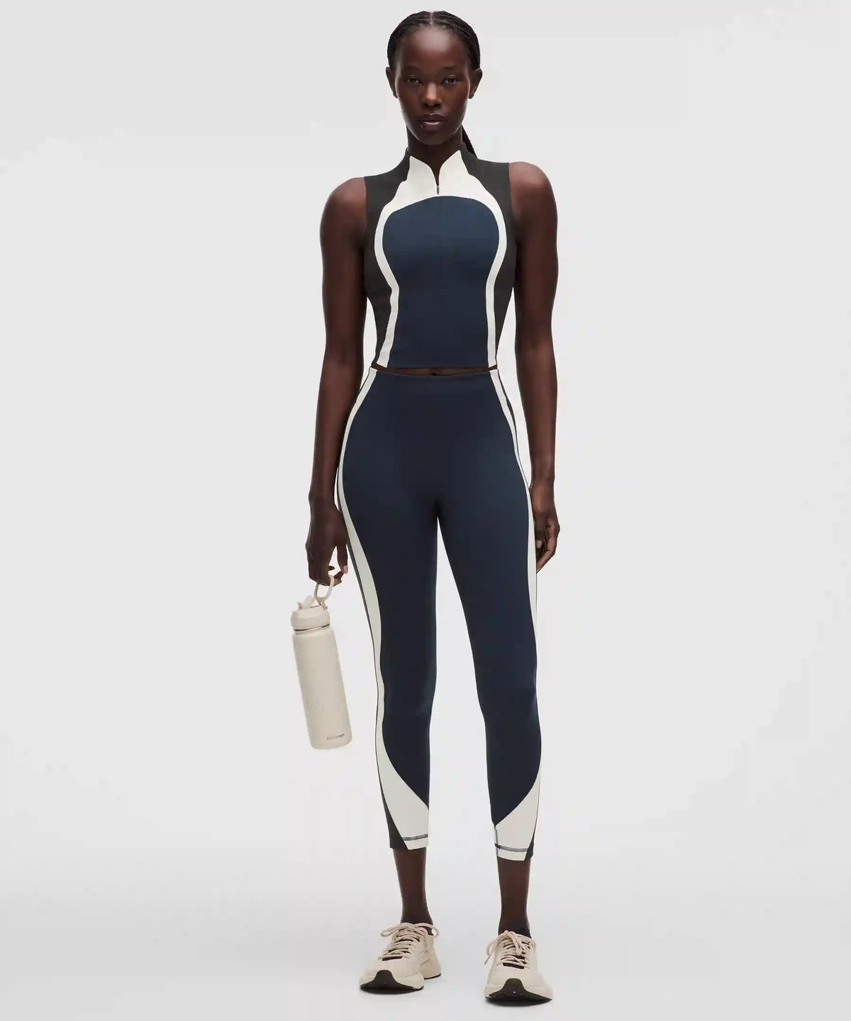 Ultralu™ Zip-Front Cropped Tank Top