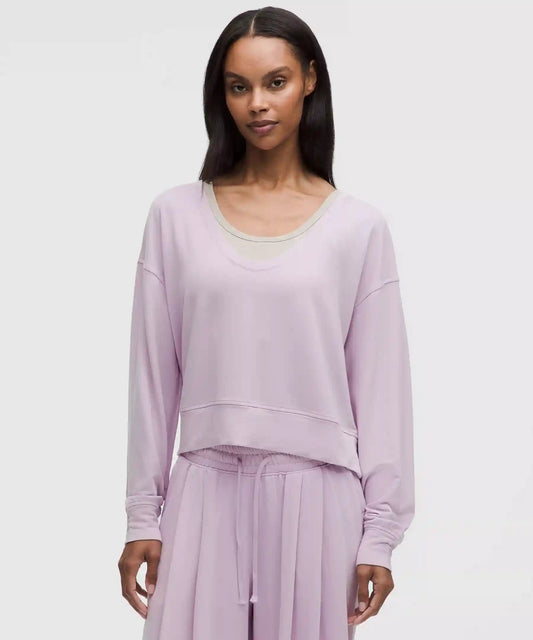 BeCalm Scoop-Neck Pullover