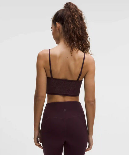 Nulu Paisley Lace-Back Yoga Bra *Light Support, B/C Cup