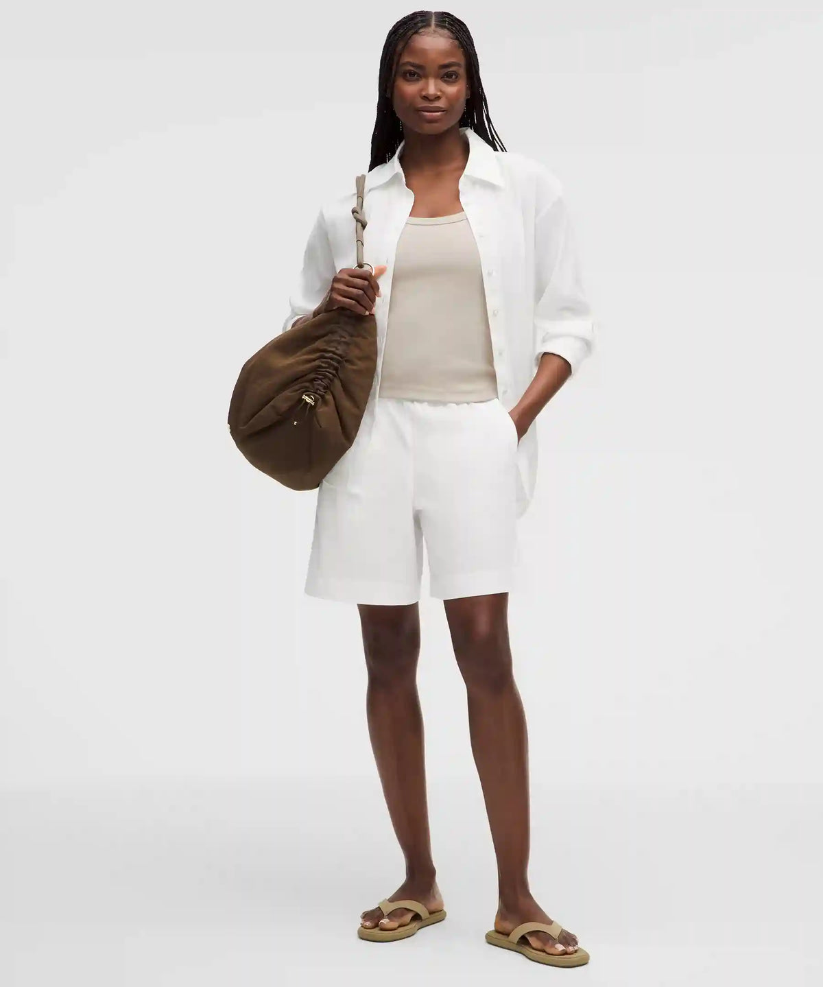 LuluLinen High-Rise Relaxed-Fit Short 7"
