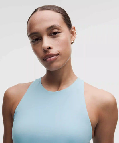Racerback High-Neck Tennis Tank Top *B/C Cup