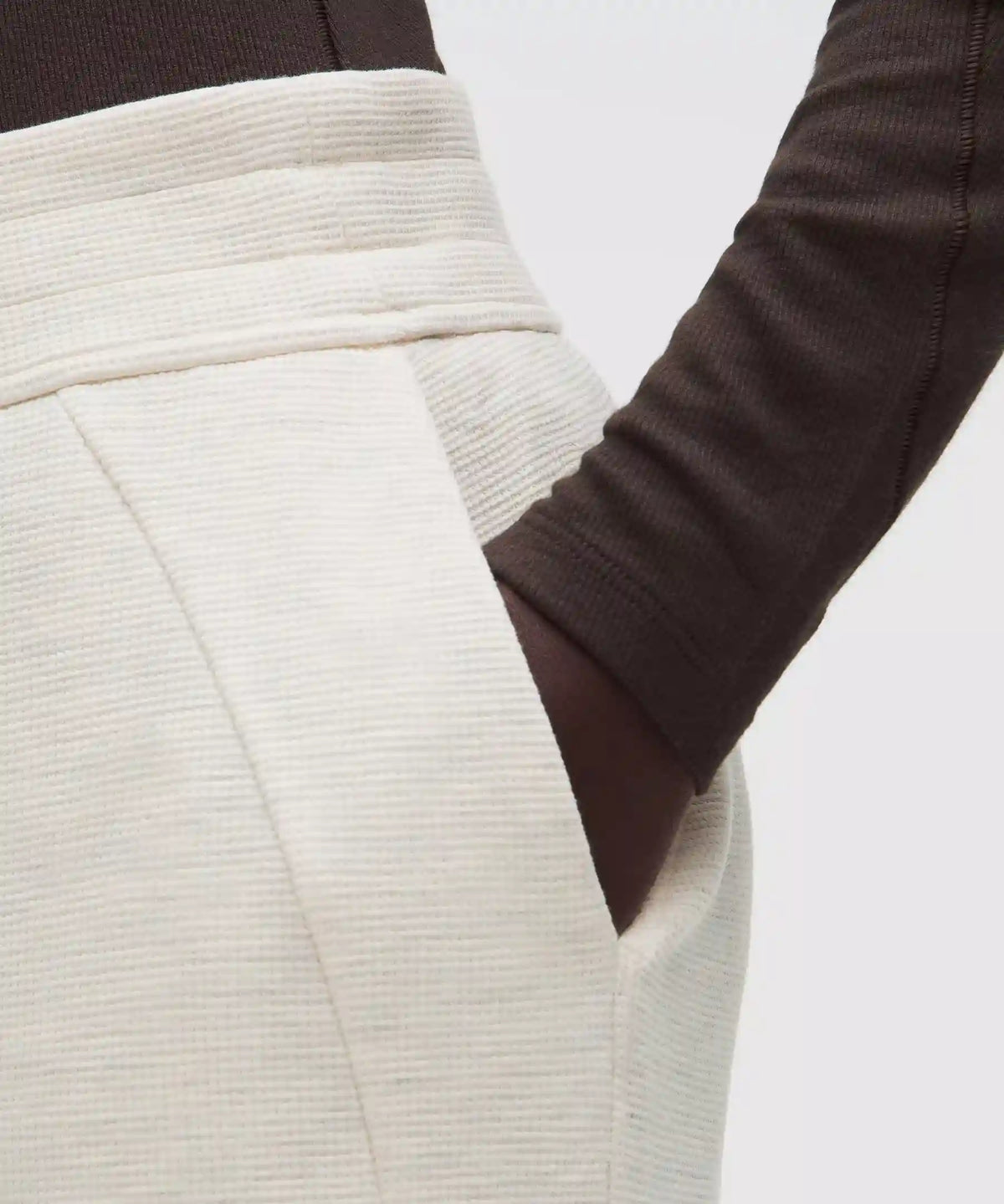 Scuba Mid-Rise Wide-Leg Pant *Waffle