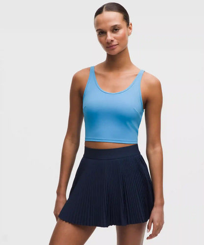 Scoop-Neck Cutout Tennis Tank Top *Medium Support, B/C Cup