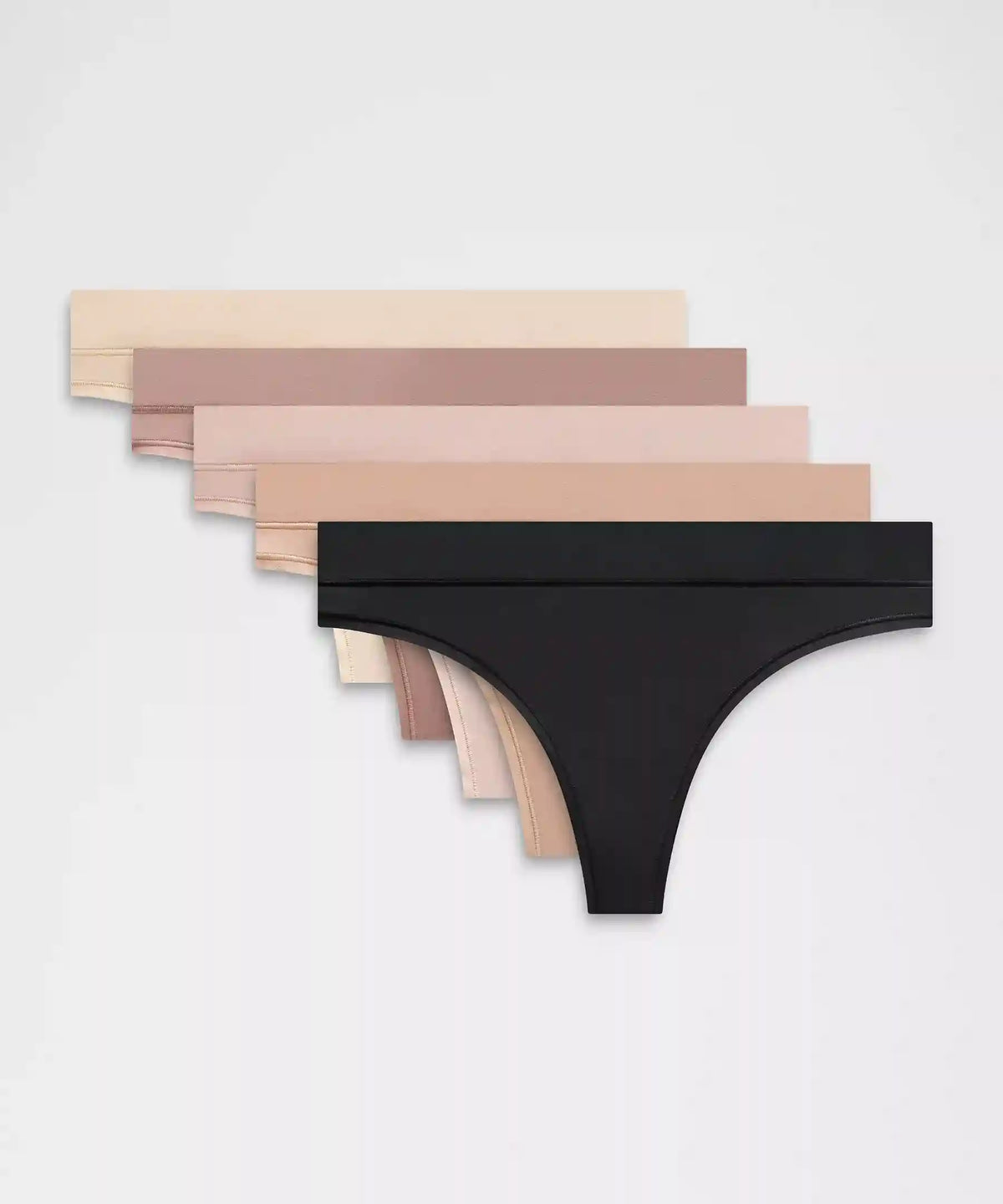 UnderEase Mid-Rise Thong Underwear *5 Pack
