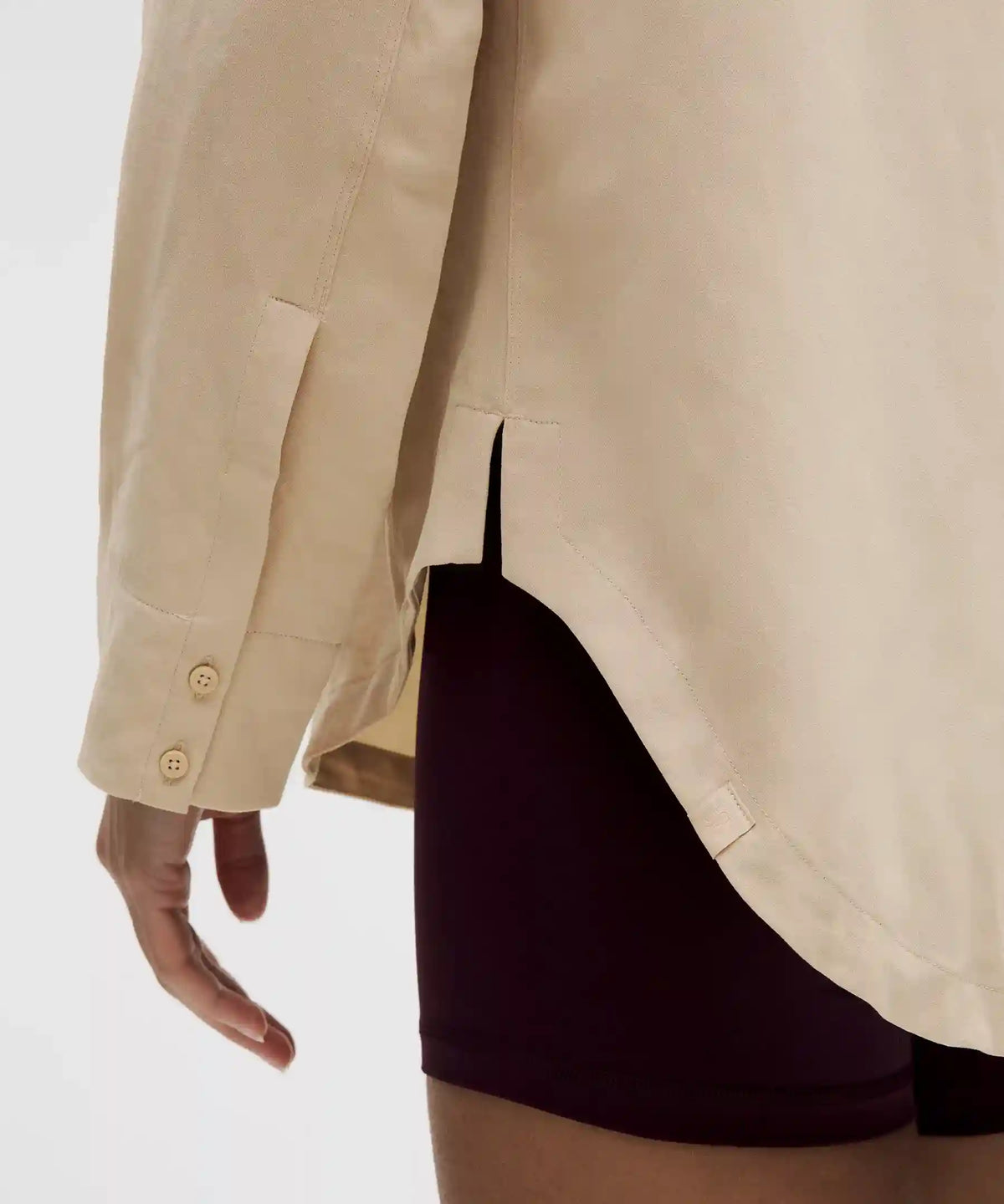 Long Button-Front Shirt