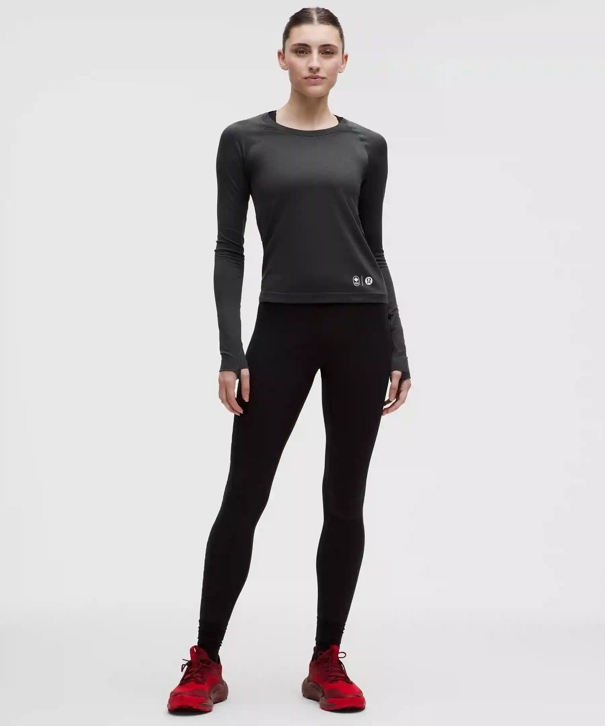 Team Canada Swiftly Tech Long-Sleeve Shirt 2.0 Waist Length *COC Logo