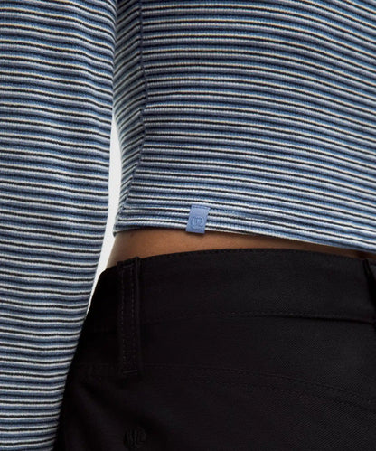 Hold Tight Straight-Hem Cropped Long-Sleeve Shirt