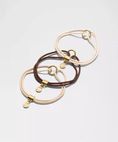 Logo Bead Hair Ties *3 Pack