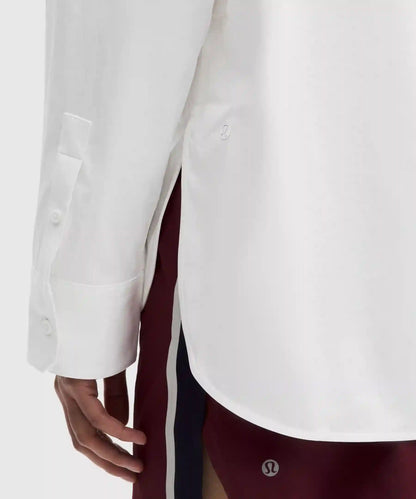Woven Relaxed-Fit Button-Up Shirt