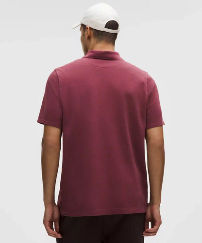 Cotton Pique Short-Sleeve Polo Shirt