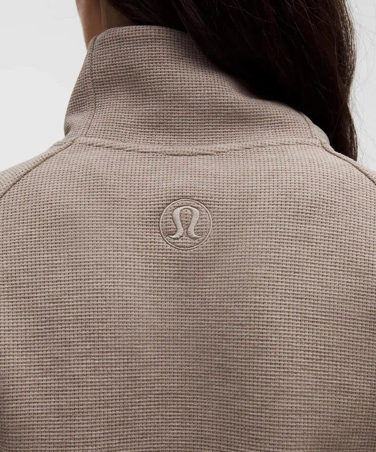Scuba Cropped Funnel-Neck Half Zip *Waffle