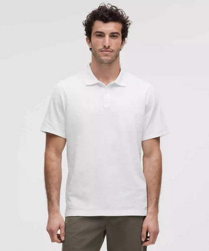 Cotton Pique Short-Sleeve Polo Shirt