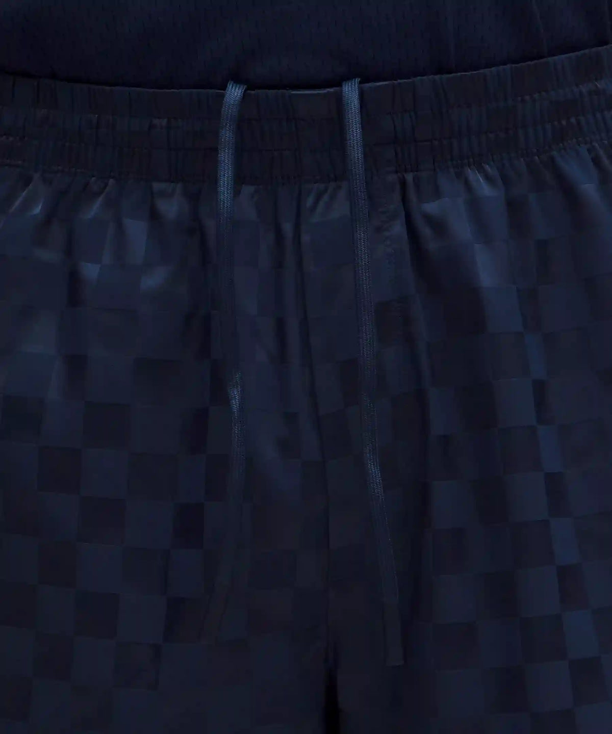 Checkerboard Satin Linerless Gym Short 7"