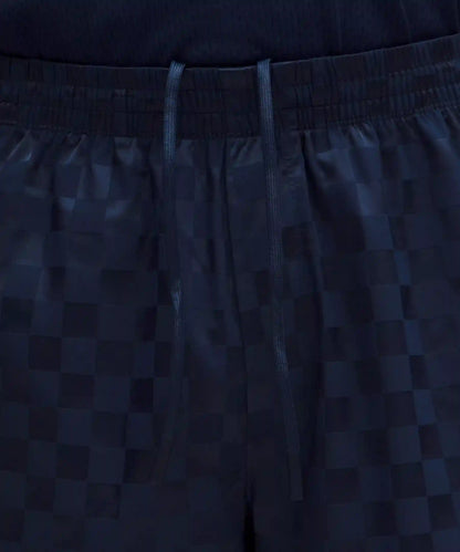 Checkerboard Satin Linerless Gym Short 7"