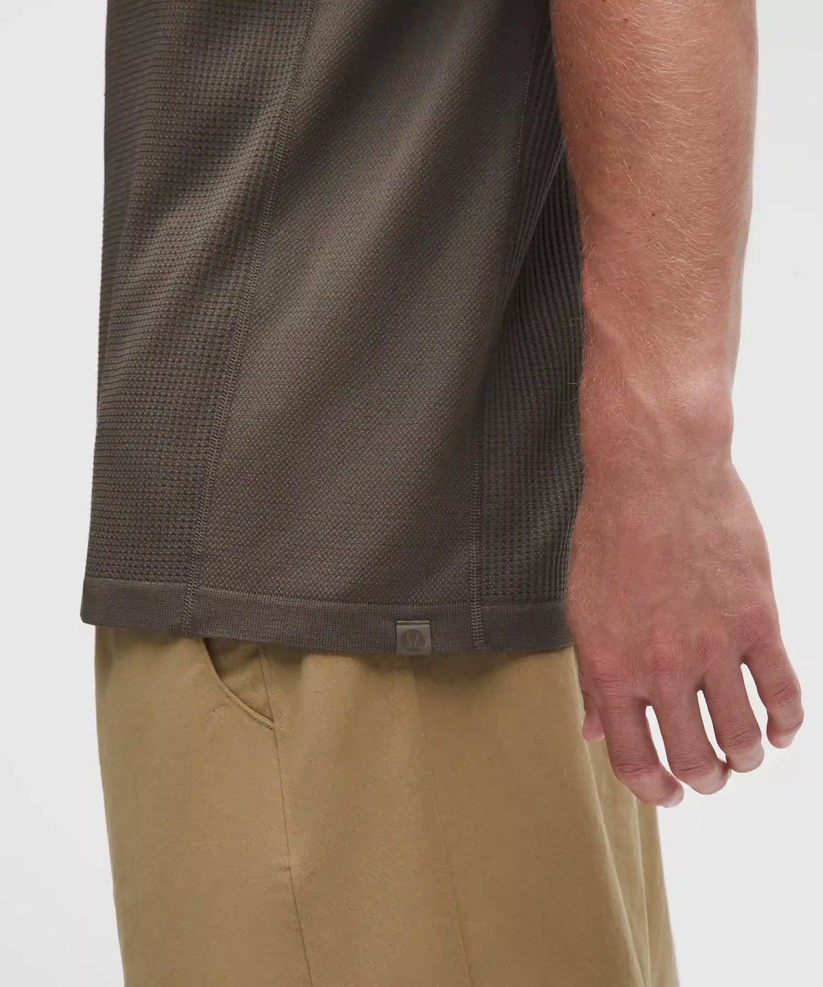 Textured Seamless Polo Shirt