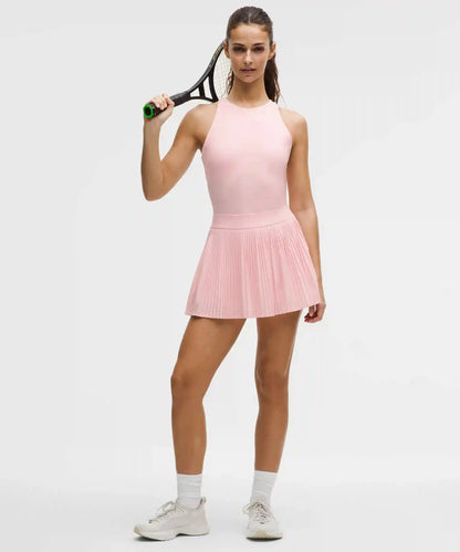 Racerback High-Neck Tennis Tank Top *B/C Cup